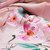 Hand-painted silk scarf, 'Garden Delight' - Armenian Beige Silk Scarf with Hand-Painted Floral Motifs