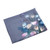 Hand-painted silk scarf, 'Chic Bouquet' - Grey Silk Scarf with Hand-Painted Floral Motifs from Armenia