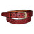 Men's leather belt, 'Noble Gentleman' - Men's Classic Brown Leather Belt with Antique Golden Buckle