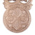 Wood wall accent, 'Jugha Prayer' - Folk Art Armenian-Themed Jugha Cross Walnut Wood Wall Accent