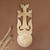 Wood wall accent, 'Everlasting Glory' - Armenian Handmade Matte-Lacquered Walnut Wood Wall Accent