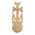 Wood wall accent, 'Everlasting Glory' - Armenian Handmade Matte-Lacquered Walnut Wood Wall Accent