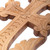 Wood wall accent, 'Everlasting Glory' - Armenian Handmade Matte-Lacquered Walnut Wood Wall Accent