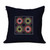 Embroidered cushion cover, 'Navy Ancestry' - Fair Trade Traditional Embroidered Acrylic Cushion Cover