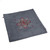 Embroidered cushion cover, 'Misty Custom' - Artisan-Made Embroidered Acrylic Dark Grey Cushion Cover