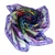 Silk chiffon scarf, 'Lavender Paradise' - Spring-Themed Hand-Painted Lavender Sheer Silk Chiffon Scarf