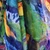Silk chiffon scarf, 'Lavender Paradise' - Spring-Themed Hand-Painted Lavender Sheer Silk Chiffon Scarf