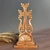 Wood cross, 'Flower of Faith' - Traditional Folk Art Handcrafted Beechwood Cross