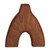 Wood decorative vase, 'Sylvan Duality' - Avant-Garde Handmade Beechwood Decorative Vase from Armenia