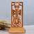 Wood cross sculpture, 'Reminder of Faith' - Hand-Carved Beech Wood Khachkar Cross Sculpture from Armenia