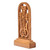 Wood cross sculpture, 'Portal to Faith' - Hand-Carved Beech Wood Cross Sculpture from Armenia