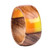 Wood and resin band ring, 'Chic Sunshine' - Hand-Carved Yellow Apricot Wood and Resin Band Ring