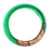 Wood and resin band ring, 'Chic Green' - Handcrafted Apricot Wood and Resin Band Ring in Green