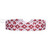 Pulsera de cuentas de vidrio - Pulsera Artesanal Hecha A Mano Con Cuentas De Vidrio Rojo Y Flores