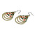 Glass beaded dangle earrings, 'Spring Nimbus' - Handcrafted Floral-Patterned Glass Beaded Dangle Earrings