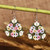 Glass beaded dangle earrings, 'Primaveral Era' - Spring-Inspired Armenian-Made Glass Beaded Dangle Earrings