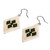 Glass beaded dangle earrings, 'Timeless Nobility' - Armenian Floral Diamond-Shaped Glass Beaded Dangle Earrings