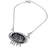 Sterling silver pendant necklace, 'Spring Portrait' - Antique Sterling Silver Pendant Necklace with Floral Motif