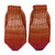 Knit socks, 'Evening Vibes' - Handcrafted Brown and Purple Acrylic and Wool Knit Socks
