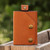 Men's tri-fold leather wallet, 'Modern Flair in Honey' - Armenian Handmade Men's Tri-Fold Leather Wallet in Honey