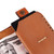 Men's tri-fold leather wallet, 'Modern Flair in Honey' - Armenian Handmade Men's Tri-Fold Leather Wallet in Honey