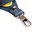 Leather earbud holder and key fob set, 'Grab and Go' - 100% Blue Leather Earbud Holder and Keychain Set