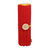 Wooden colored pencils set and cotton case, 'Creative Red' - Eco-Friendly Wooden Colored Pencil Set with Cotton Roll Case
