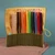 Juego de lápices de color de madera y estuche de algodón - Caja De Algodón De Algodón De Madera Verde Ecológica