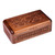 Wood jewelry box, 'Armenian Treasures' - Hand-Carved Traditional Armenian-Themed Wood Jewelry Box