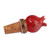 Ceramic bottle stopper, 'Pomegranate Essential' - Fair Trade Glazed Pomegranate-Shaped Ceramic Bottle Stopper