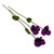Crocheted home accents, 'Purple Pansy Spring' (set of 3) - 3-Piece Purple Pansy Home Accent Set Handmade in Armenia