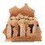 Wood sculpture, 'Noah and Mount Ararat' - Christian-Inspired Wood Sculpture of Noah and His Family