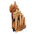 Wood sculpture, 'Noah and Mount Ararat' - Christian-Inspired Wood Sculpture of Noah and His Family
