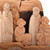 Wood sculpture, 'Noah and Mount Ararat' - Christian-Inspired Wood Sculpture of Noah and His Family