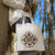 Cotton tote bag, 'Khosrov Forest' - Hand-Painted Leaf and Tree Cotton Tote Bag from Armenia