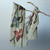 Silk scarf, 'Serene Petals' - Handcrafted Armenian Floral Soft Silk Scarf in Green Hues