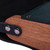 Leather sling bag, 'Chromatic Goddess' - Hand-Painted Adjustable Leather and Walnut Wood Sling Bag
