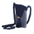 Knit sling bag, 'Adventures in Blue' - Bohemian Blue Knit Sling Bag with Braided Strap from Armenia