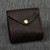 Leather wallet, 'Rich Onyx' - Handmade Minimalist Onyx Leather Wallet with Snap Closure