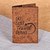 Suede passport holder, 'Traveler's Advice' - Inspirational Brown 100% Suede Passport Holder from Armenia
