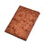 Suede passport holder, 'Traveler's Advice' - Inspirational Brown 100% Suede Passport Holder from Armenia