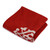 Embroidered cushion cover, 'Vermilion Heritage' - Classic Zippered Acrylic Embroidered Vermilion Cushion Cover