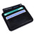 Leather card holder, 'Frugal Obsidian' - Handmade 100% Leather Card Holder in an Obsidian Black Hue