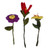 Wool felt home accents, 'Heartfelt Illusion' (set of 3) - Nature-Inspired Set of 3 Wool Felt Home Accents from Armenia