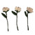 Wool felt home accents, 'White Rose Illusion' (set of 3) - 3-Piece White Rose Wool Felt Home Accent Set from Armenia
