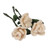 Wool felt home accents, 'White Rose Illusion' (set of 3) - 3-Piece White Rose Wool Felt Home Accent Set from Armenia