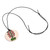 Ceramic pendant necklace, 'Evergreen Life' - Hand-Painted Classic Tree of Life Ceramic Pendant Necklace
