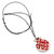 Ceramic pendant necklace, 'Pomegranate Bloom' - Hand-Painted Pomegranate-Shaped Ceramic Pendant Necklace