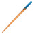 Natural fiber and resin hair pin, 'Lovingly Blue' - Natural Fiber Hair Pin with Hand-Painted Blue Resin Accent
