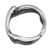 Sterling silver band ring, 'Daybreak and Nightfall' - Modern Silver Band Ring with Blackened and Polished Finishes